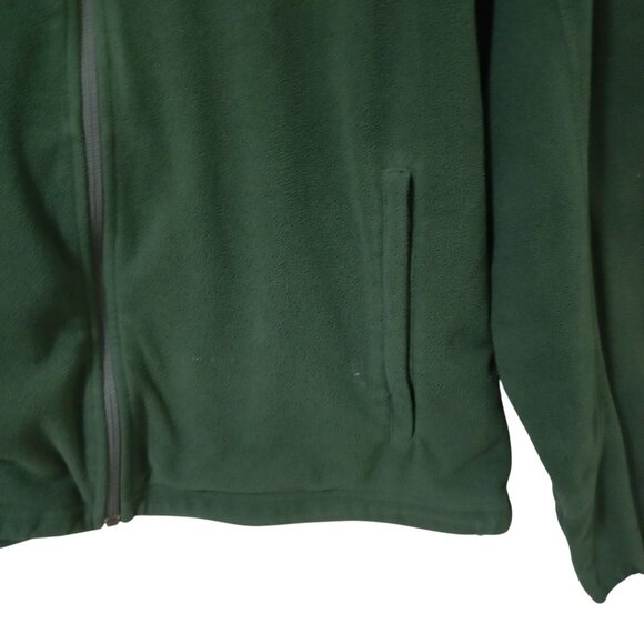 L.L.Bean Polartec Full-Zip Fleece Jacket Sz M Durable Warm Outerwear Mens Green - Picture 5 of 11